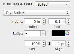 powerpoint for mac can indent bullets